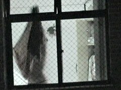 Window in the bathroom allows me spy nude amateur
