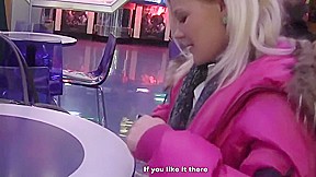 Woman fuck in public toilet