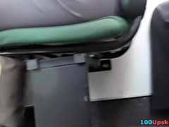 Woman got a camera between her legs in the upskirt clip