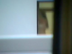 Woman hidden spy bath