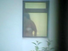 Woman hidden spy bath