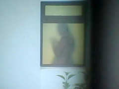Woman hidden spy bath