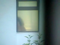 Woman hidden spy bath