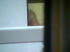 Woman hidden spy bath