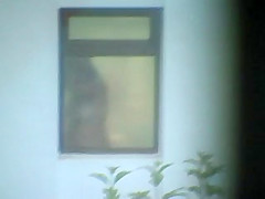 Woman hidden spy bath