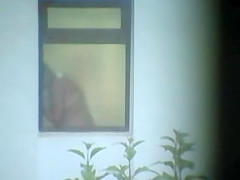 Woman hidden spy bath