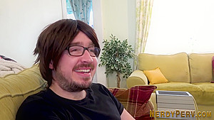 Yorkshire nerd gets cock pov sucked