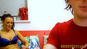 Yorkshire nerd gets cock pov sucked