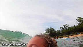 You Spend The Day At The Beach, And Carolina Has A Blast - ATKGirlfriends