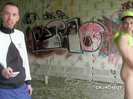 Young French Slut Used By 2 Scally Boys In Ehxib Outdoor Place - ExhibBoys