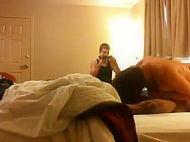 Young White Cpl With Black Stud