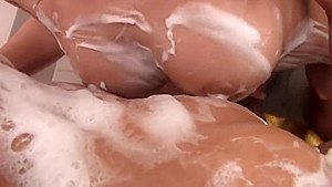 Young beauty and horny dude have sensual fuck in the bathtub