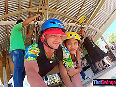 Ziplining With Big Ass Thai Amateur Gf And Sex In The Hotel Afterwards