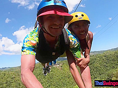 Ziplining With Big Ass Thai Amateur Gf And Sex In The Hotel Afterwards