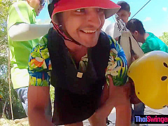 Ziplining With Big Ass Thai Amateur Gf And Sex In The Hotel Afterwards