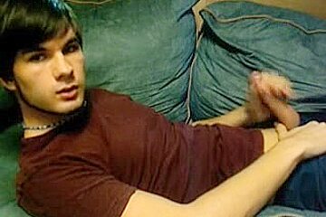 boy-friend jerk off and cum on cam