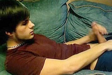 boy-friend jerk off and cum on cam