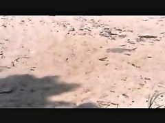 catches MILF on a beach