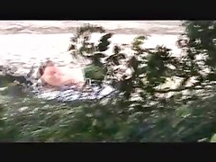 catches MILF on a beach