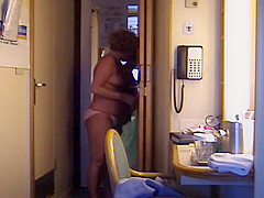 chubby wife undressing on cruise