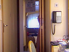 chubby wife undressing on cruise