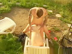 college outdoor party
