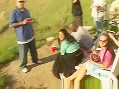 college outdoor party