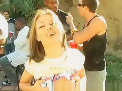college outdoor party