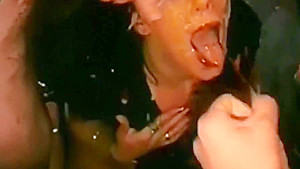 cumdoll gets drowned in facials