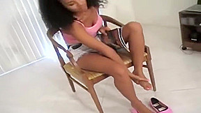 ebony pink flats