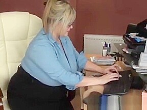 fat secretary big tits bbw