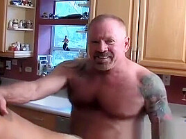gay Step dad Step son pool