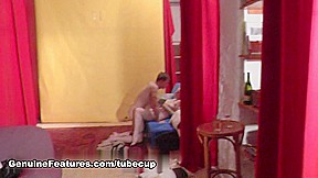 girl couple fucks in backstage