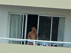 girl nude in balcony argentina   far away ( 200 m)