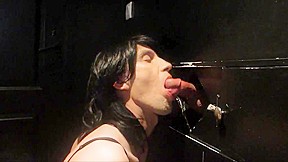 gloryhole : yelena sissy suck stranger cock at gloryhole
