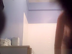 in bathroom