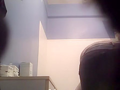 in bathroom