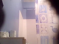 in bathroom
