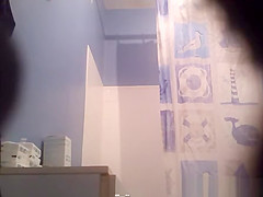 in bathroom