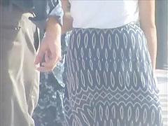nice jiggly ass in dress