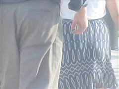 nice jiggly ass in dress