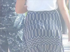 nice jiggly ass in dress