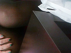 no panties in cafe