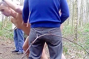 playing in the forest
