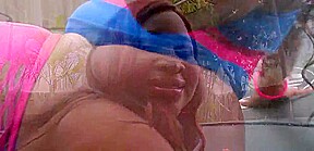 sexy black BBW takes BBC