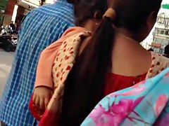 sexy nepali aunty in wide open blouse