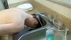shampoo in the sink