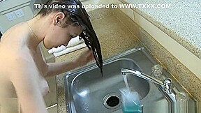shampoo in the sink