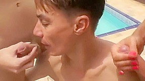 shemale Baywatch babes gang-gangbang lucky chap