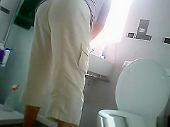 spied friends in his toilet